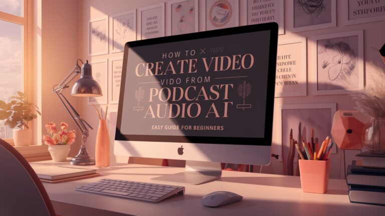 How to Create Video from Podcast Audio AI – Easy Guide for Beginners